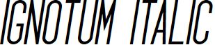 Ignotum Italic