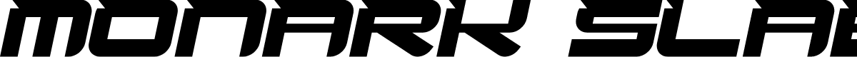 Monark Slabs Italic Italic