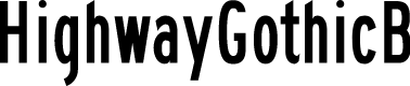 HighwayGothicB