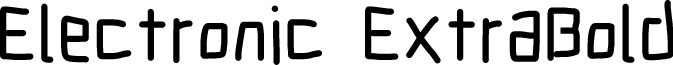 Electronic ExtraBold