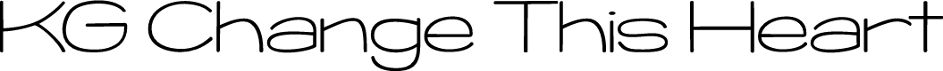 KG Change This Heart