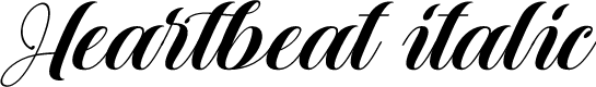 Heartbeat italic