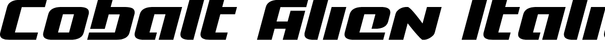 Cobalt Alien Italic