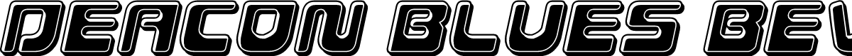 Deacon Blues Bevel Italic