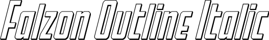 Falzon Outline Italic