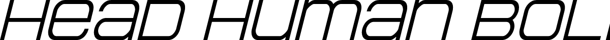 Head Human Bold Italic
