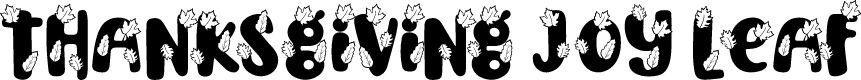 Thanksgiving Joy Leaf