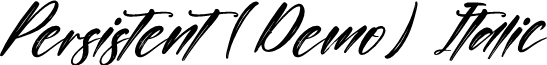 Persistent (Demo) Italic