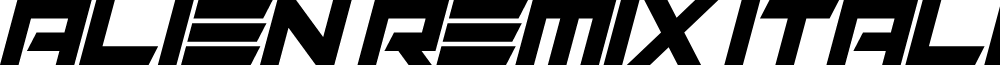 Alien Remix Italic