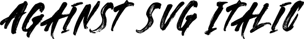 Against SVG Italic