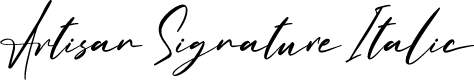 Artisan Signature Italic