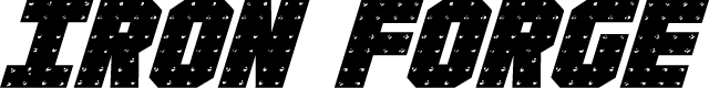 Iron Forge Expanded Italic