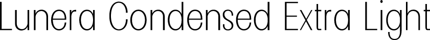 Lunera Condensed Extra Light