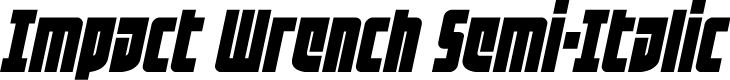 Impact Wrench Semi-Italic