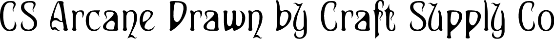 CSArcaneDrawn-Regular Demo