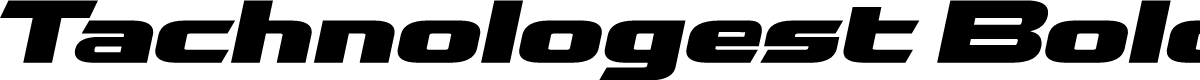 Tachnologest Bold Italic