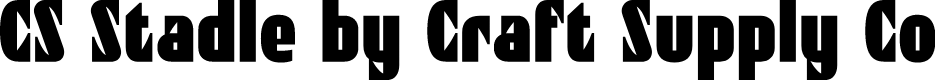 CS Stadle Regular Demo