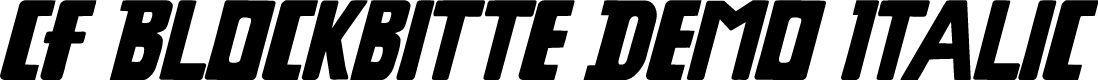 CF Blockbitte DEMO Italic