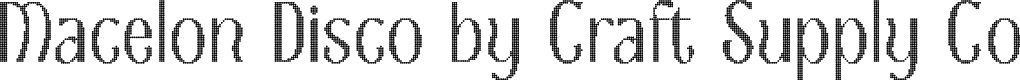 MacelonDisco-Regular Demo