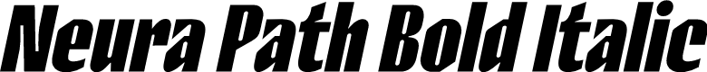 Neura Path Bold Italic