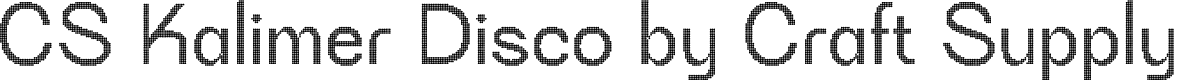 CSKalimerDisco-Regular Demo