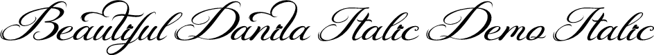 Beautiful Danila Italic Demo Italic