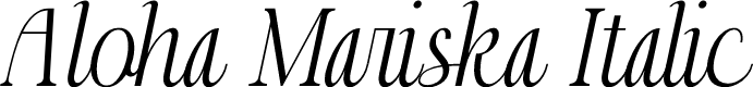 Aloha Mariska Italic