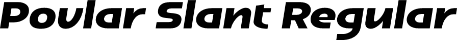 Povlar Slant Regular