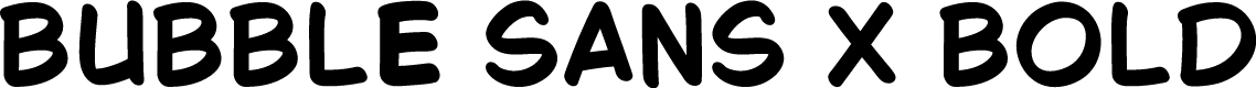 Bubble Sans X Bold