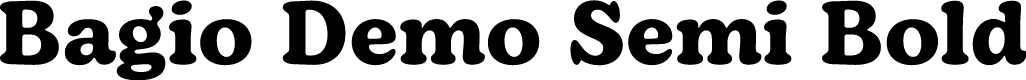 Bagio Demo Semi Bold
