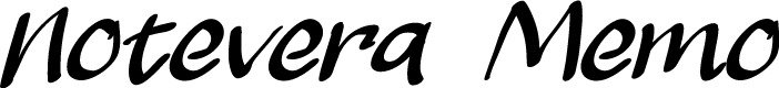 Notevera Duo Memo Demo Italic