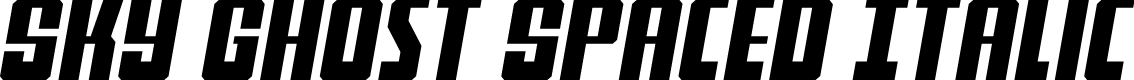 Sky Ghost Spaced Italic