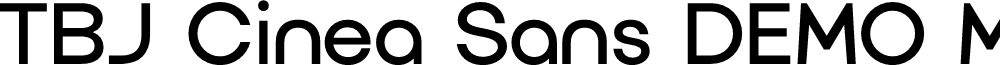 TBJ Cinea Sans DEMO Medium