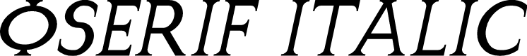 OSerif Italic