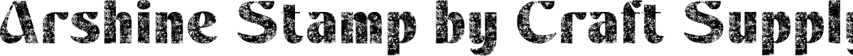 ArshineStamp-Regular Demo