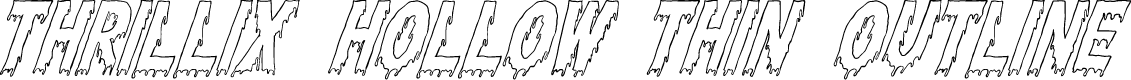 Thrillix Hollow Thin Outline