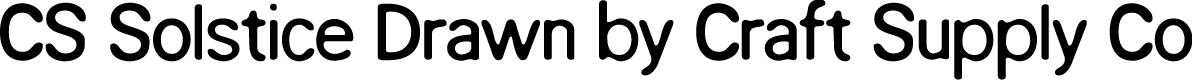 CSSolsticeDrawn-Regular Demo