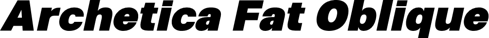 Archetica Fat Oblique