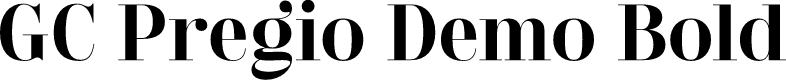 GC Pregio Demo Bold