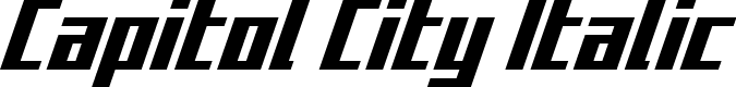 Capitol City Italic