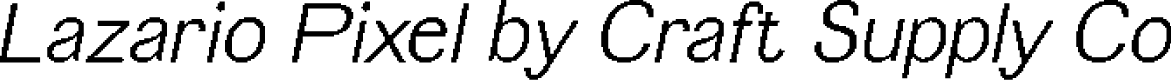 LazarioPixel-Regular Demo