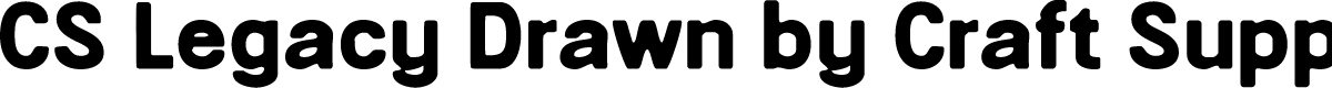 CSLegacyDrawn-Regular Demo