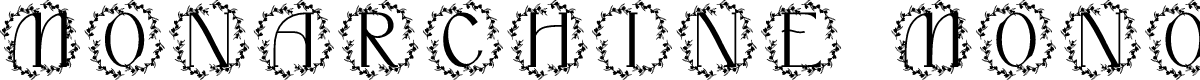Monarchine Monogram