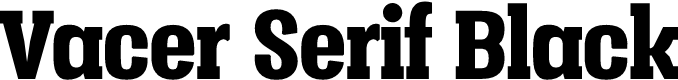Vacer Serif Personal Black