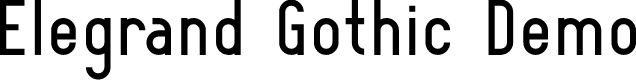 Elegrand Gothic Demo