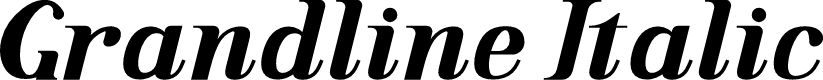 Grandline Italic free for perso Italic