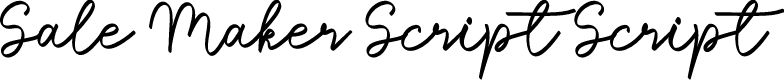 Sale Maker Script Script