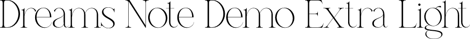 Dreams Note Demo Extra Light