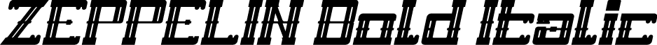 ZEPPELIN Bold Italic