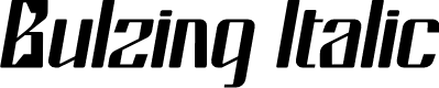 Bulzing Italic